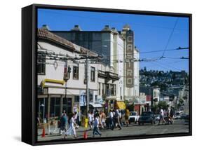 The Castro District, a Favorite Area for the Gay Community, San Francisco, California, USA-Fraser Hall-Framed Stretched Canvas