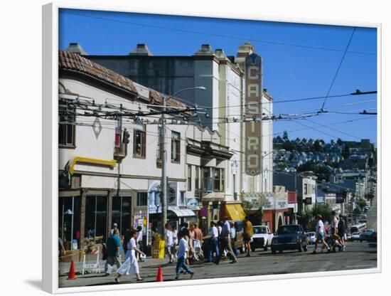 The Castro District, a Favorite Area for the Gay Community, San Francisco, California, USA-Fraser Hall-Framed Photographic Print