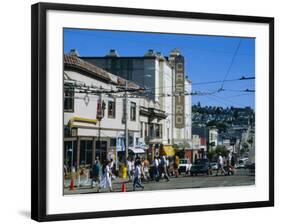 The Castro District, a Favorite Area for the Gay Community, San Francisco, California, USA-Fraser Hall-Framed Photographic Print