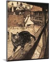 The Cat and Mouse in Partnership-Arthur Rackham-Mounted Premium Giclee Print