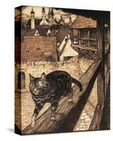 The Cat and Mouse in Partnership-Arthur Rackham-Stretched Canvas