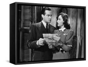 The Cat And The Canary, Bob Hope, Paulette Goddard, 1939-null-Framed Stretched Canvas