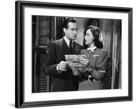 The Cat And The Canary, Bob Hope, Paulette Goddard, 1939-null-Framed Photo