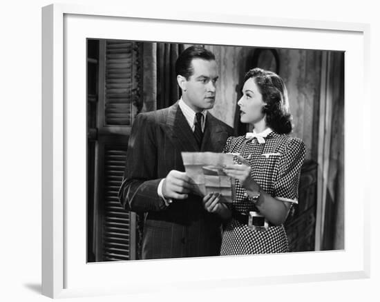 The Cat And The Canary, Bob Hope, Paulette Goddard, 1939-null-Framed Photo