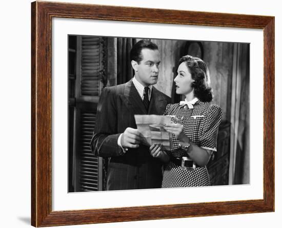 The Cat And The Canary, Bob Hope, Paulette Goddard, 1939-null-Framed Photo