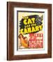 THE CAT AND THE CANARY, from left: Paulette Goddard, Bob Hope on window card, 1939.-null-Framed Art Print