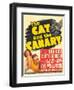 THE CAT AND THE CANARY, from left: Paulette Goddard, Bob Hope on window card, 1939.-null-Framed Art Print