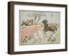 The Cat and the Fiddle, Illustration from 'Hey Diddle Diddle and Bye, Baby Bunting', 1882-Randolph Caldecott-Framed Giclee Print