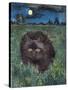 The Cat and the Moon-Hilary Jones-Stretched Canvas
