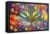 The Cat Face-Ata Alishahi-Framed Stretched Canvas