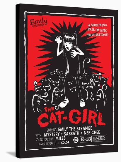 The Cat Girl-Emily the Strange-Stretched Canvas