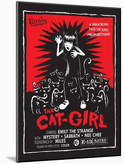 The Cat Girl-Emily the Strange-Mounted Poster