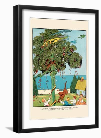 The Cat Goes Cavorting-Eugene Field-Framed Art Print