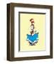 The Cat in the Hat (on yellow)-Theodor (Dr. Seuss) Geisel-Framed Art Print