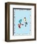 The Cat in the Hat: Thing One (on blue)-Theodor (Dr. Seuss) Geisel-Framed Art Print