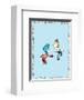 The Cat in the Hat: Thing One (on blue)-Theodor (Dr. Seuss) Geisel-Framed Art Print