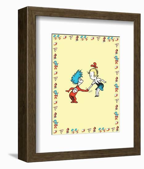 The Cat in the Hat: Thing One (on yellow)-Theodor (Dr. Seuss) Geisel-Framed Art Print