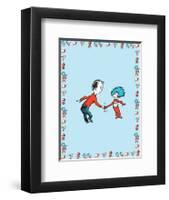 The Cat in the Hat: Thing Two (on blue)-Theodor (Dr. Seuss) Geisel-Framed Art Print