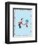 The Cat in the Hat: Thing Two (on blue)-Theodor (Dr. Seuss) Geisel-Framed Art Print