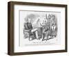 The Cat Out of the Bag, 1867-John Tenniel-Framed Giclee Print