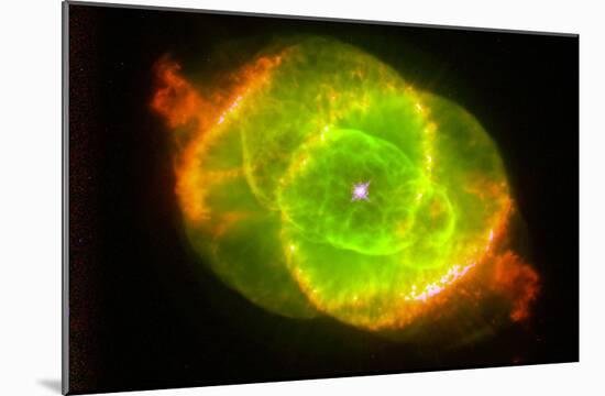 The Cat's Eye Nebula Space Photo Art Poster Print-null-Mounted Poster