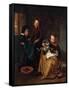 The Cat's Medicine-Jan Havicksz. Steen-Framed Stretched Canvas