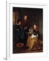 The Cat's Medicine-Jan Havicksz. Steen-Framed Giclee Print