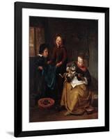 The Cat's Medicine-Jan Havicksz. Steen-Framed Giclee Print