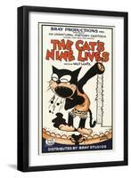 The Cat's Nine Lives-Bray Productions-Framed Art Print