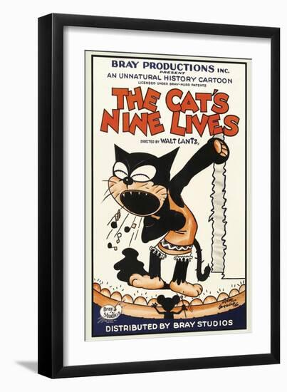 The Cat's Nine Lives-Bray Productions-Framed Art Print