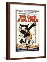 The Cat's Nine Lives-Bray Productions-Framed Art Print