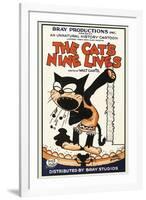 The Cat's Nine Lives-Bray Productions-Framed Art Print