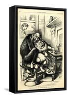 The Cat'S-Paw - Anything to Get Chestnuts, 1872-Thomas Nast-Framed Stretched Canvas