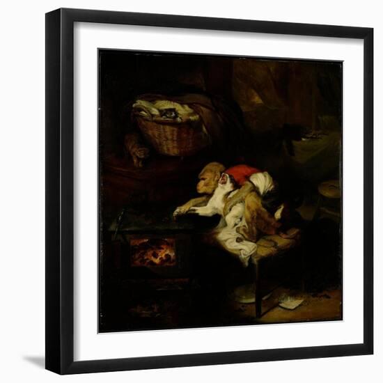 The Cat's Paw, C.1824-Edwin Landseer-Framed Giclee Print