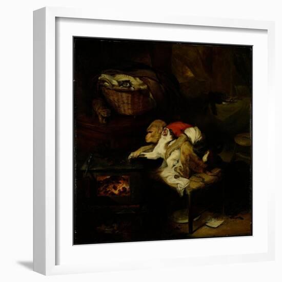 The Cat's Paw, C.1824-Edwin Landseer-Framed Giclee Print