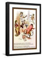 The Cat Seized the Rat-null-Framed Art Print