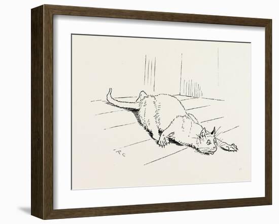The Cat That Ate the Rat, 19th Century-null-Framed Giclee Print