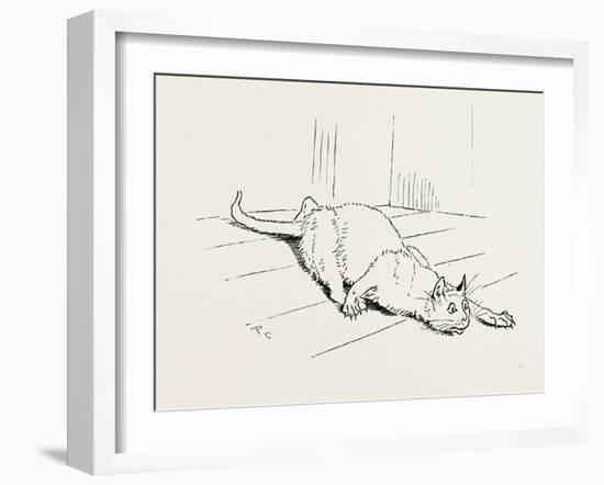 The Cat That Ate the Rat, 19th Century-null-Framed Giclee Print