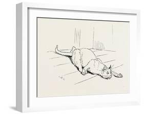 The Cat That Ate the Rat, 19th Century-null-Framed Giclee Print