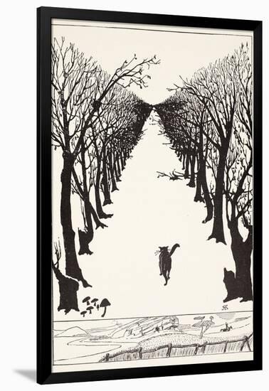 The Cat That Walked by Himself, Illustration from 'Just So Stories for Little Children'-Rudyard Kipling-Framed Giclee Print