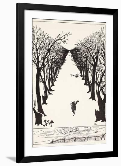 The Cat That Walked by Himself, Illustration from 'Just So Stories for Little Children'-Rudyard Kipling-Framed Premium Giclee Print