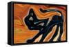 The Cat-Rabi Khan-Framed Stretched Canvas