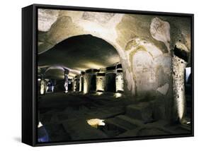 The Catacombs of San Gennaro (St. Januarius), Naples, Campania, Italy, Europe-Oliviero Olivieri-Framed Stretched Canvas