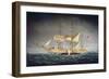 The 'Catalpa' with Whale-American School-Framed Giclee Print