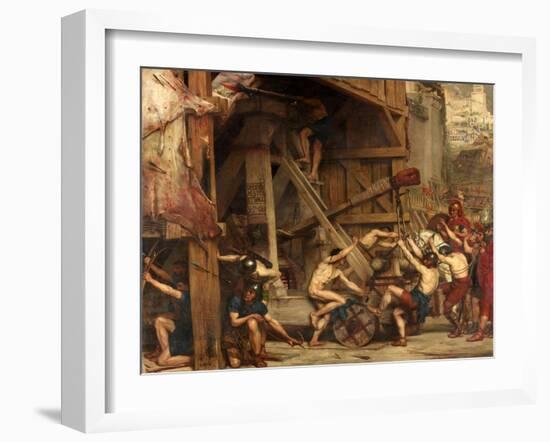 The Catapult, C.1868-72-Sir Edward John Poynter-Framed Giclee Print