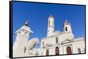 The Catedral de la Purisima Concepcion in Plaza Jose Marti, Cienfuegos, UNESCO World Heritage Site,-Michael Nolan-Framed Stretched Canvas