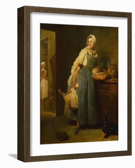 The Cateress, 1739-Jean-Baptiste Simeon Chardin-Framed Giclee Print