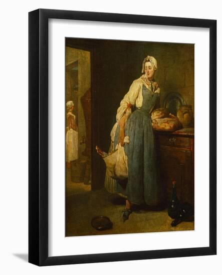 The Cateress, 1739-Jean-Baptiste Simeon Chardin-Framed Giclee Print