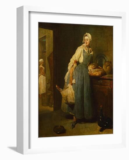 The Cateress, 1739-Jean-Baptiste Simeon Chardin-Framed Giclee Print