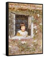 The Caterpillar-Helen Allingham-Framed Stretched Canvas